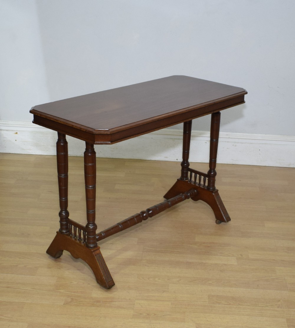 Edwardian Mahogany Console Table View VII