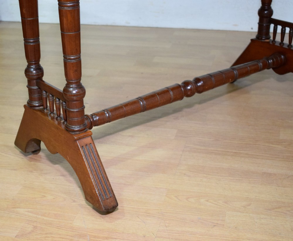 Edwardian Mahogany Console Table View IX