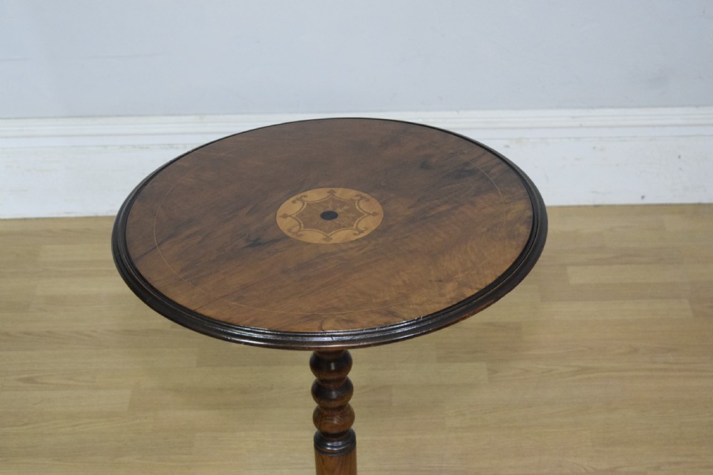 Victorian Walnut Tripod Table View V