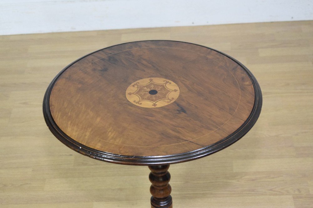 Victorian Walnut Tripod Table View IX