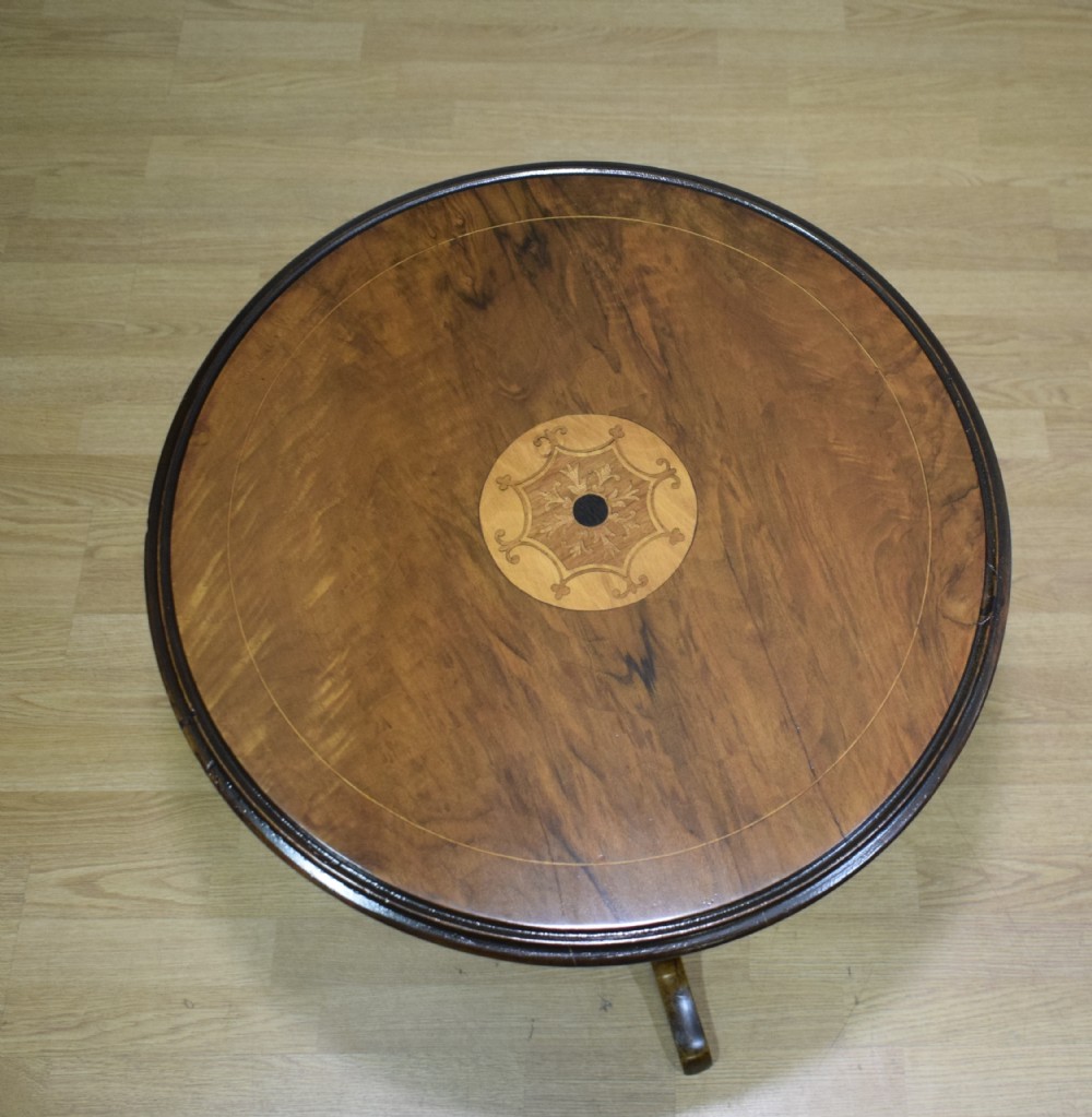 Victorian Walnut Tripod Table View XIV