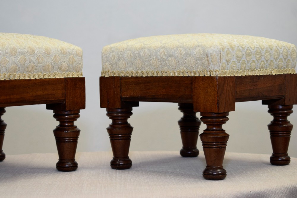 Pair of Edwardian Foot Stools View VI