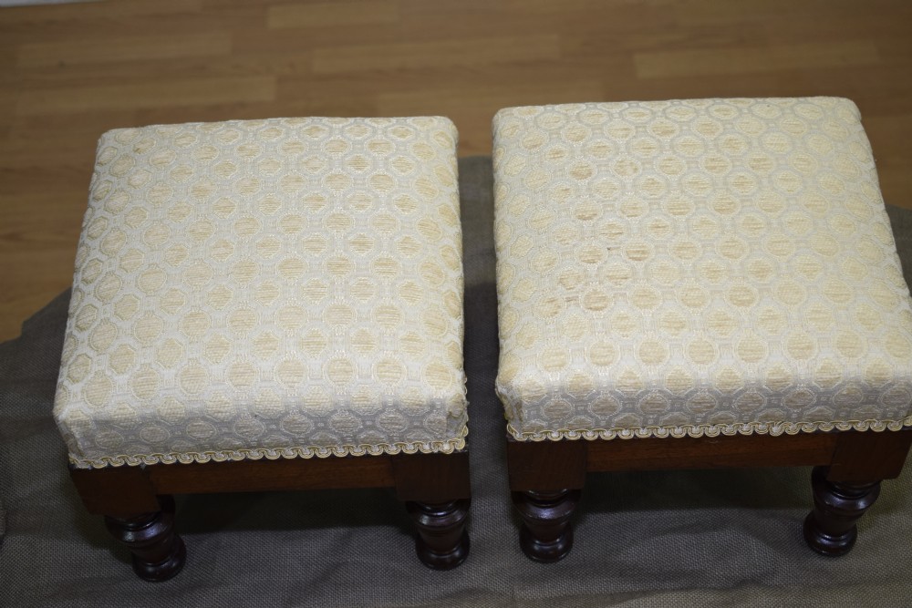 Pair of Edwardian Foot Stools View VIII