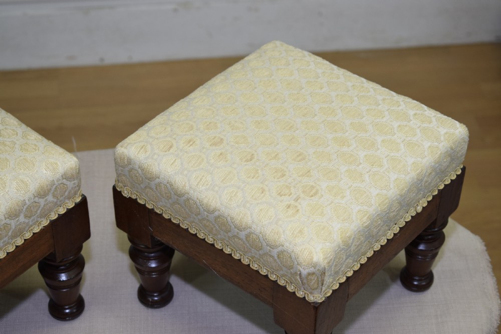 Pair of Edwardian Foot Stools View XIII