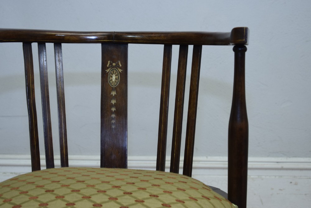 Edwardian Inlaid Tub Armchair View VI