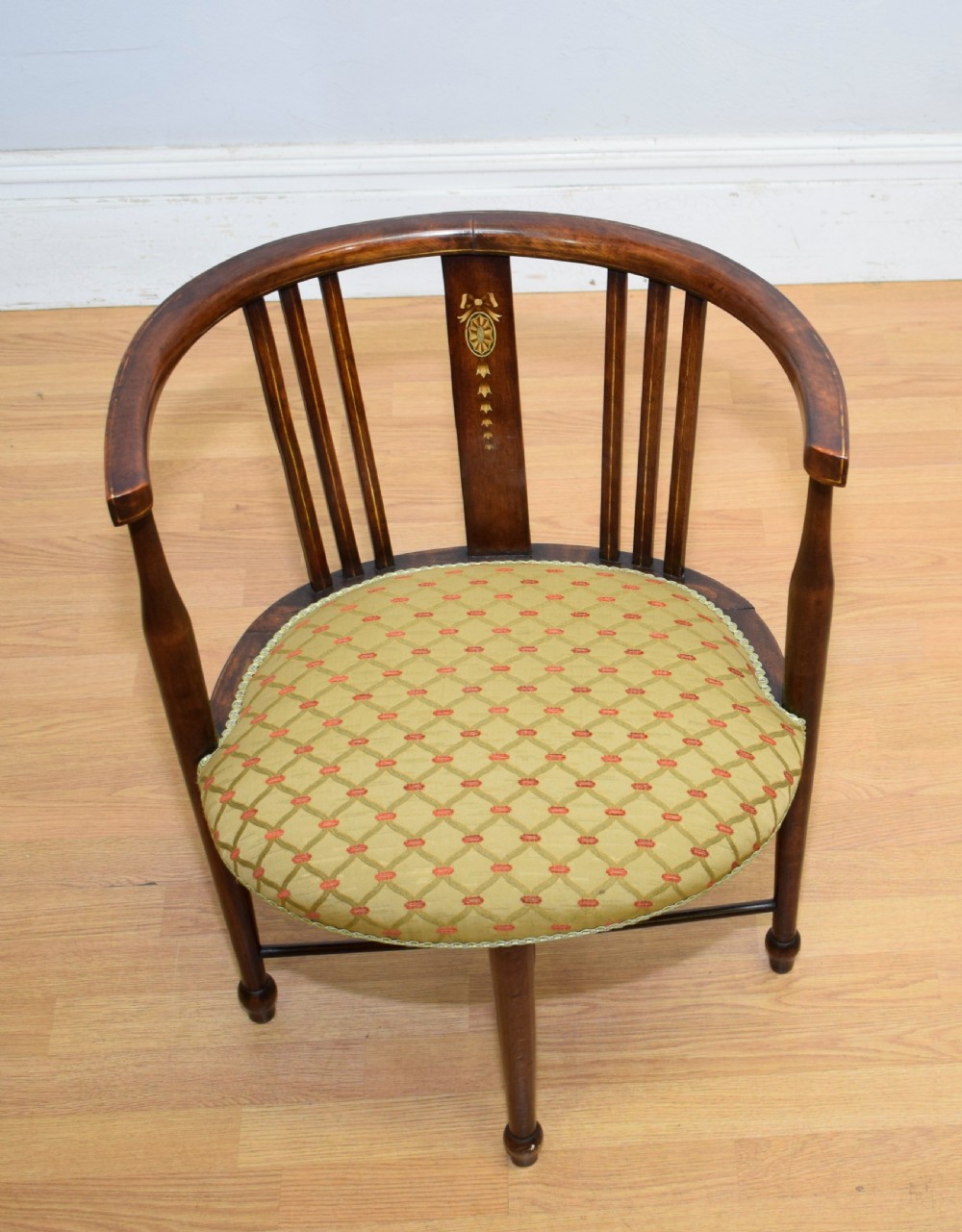 Edwardian Inlaid Tub Armchair View VIII