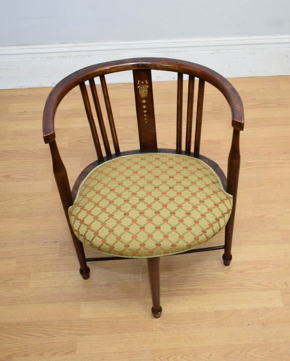 Edwardian Inlaid Tub Armchair View IX