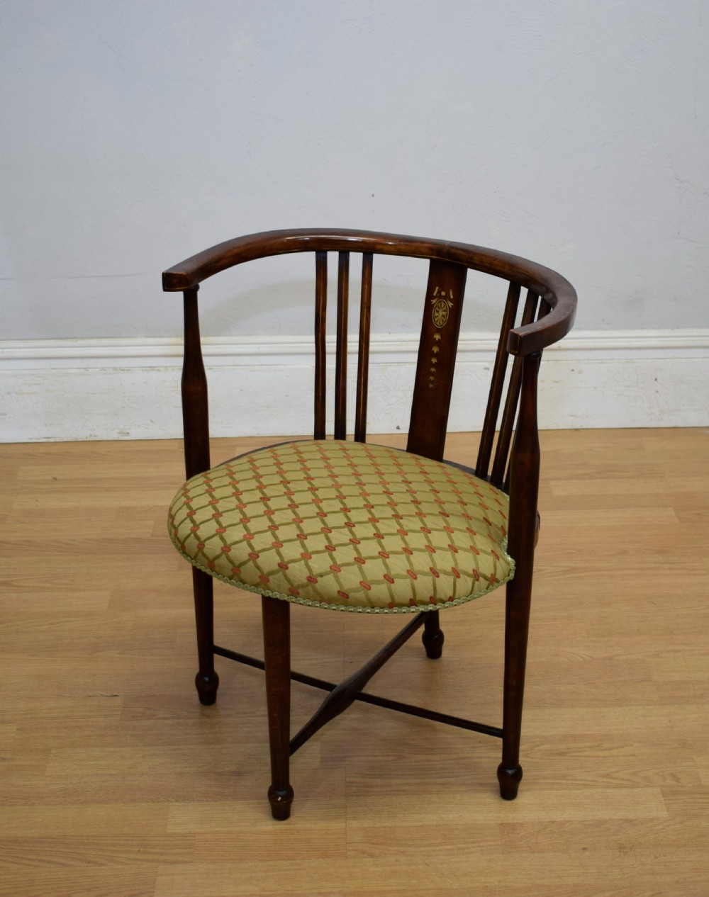 Edwardian Inlaid Tub Armchair View XIII
