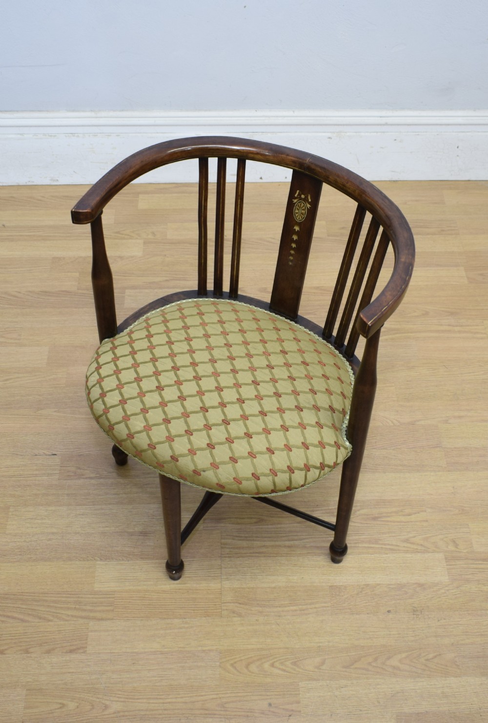 Edwardian Inlaid Tub Armchair View XIV