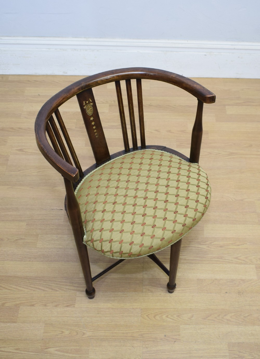 Edwardian Inlaid Tub Armchair View XV