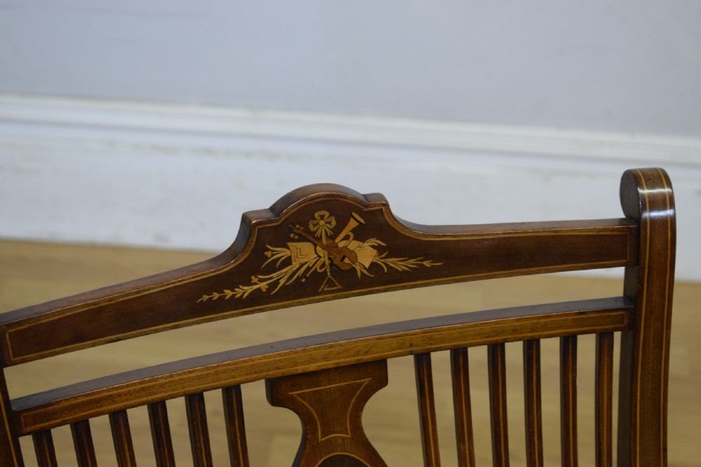 Mahogany Inlaid Bedroom Chair View XI