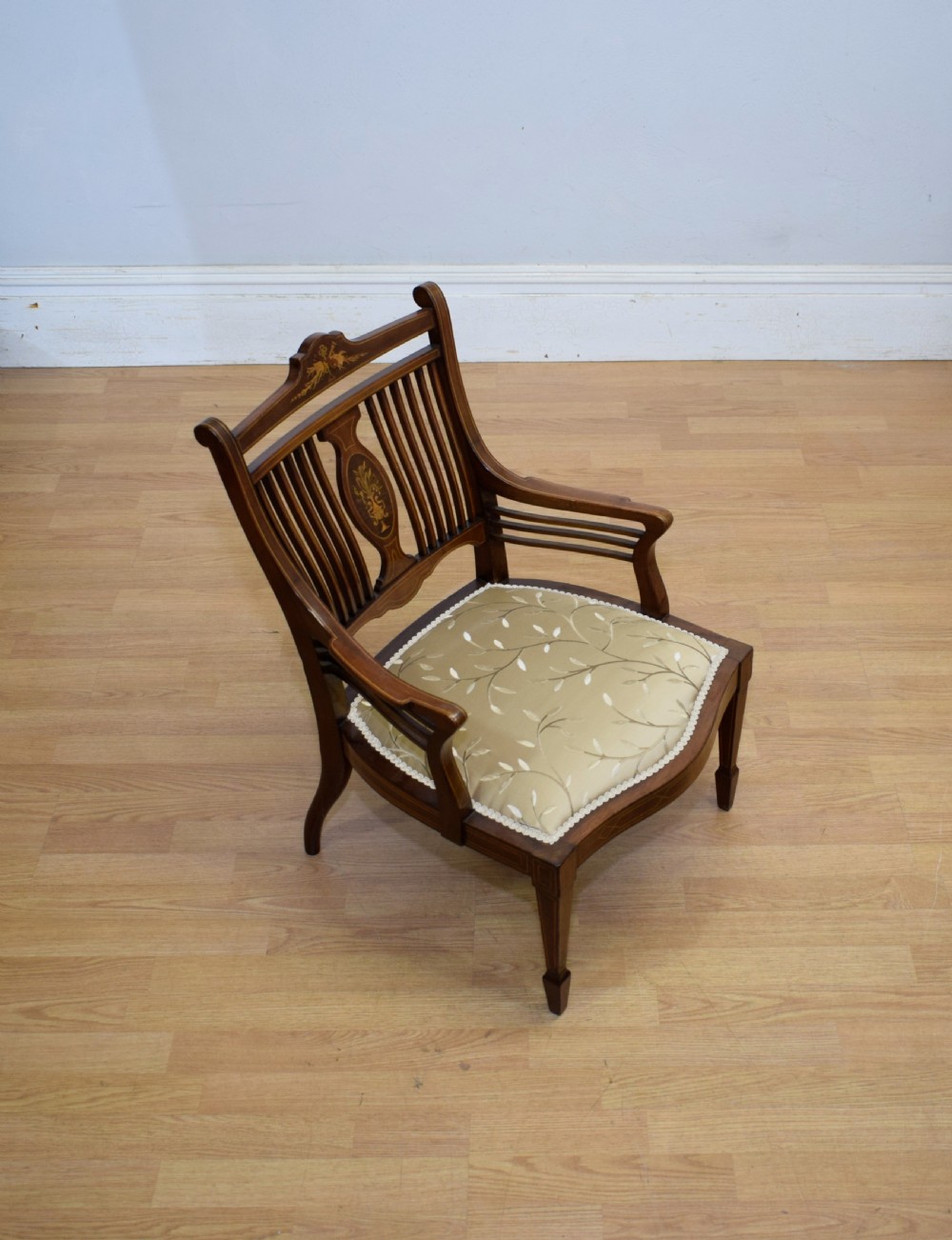 Mahogany Inlaid Bedroom Chair View XVI