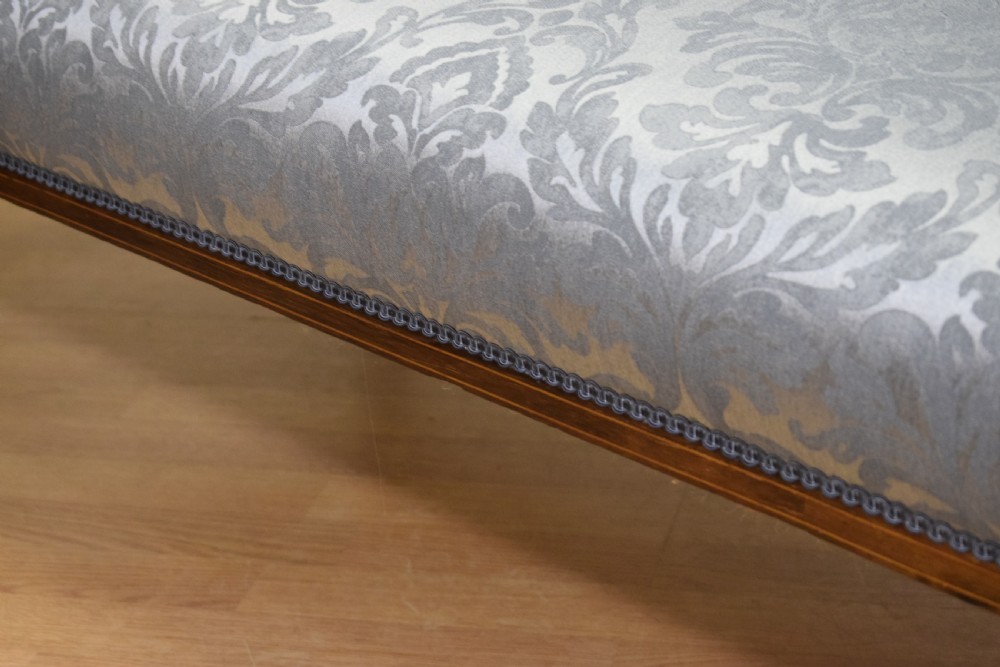 Late Victorian Rosewood & Inlaid Couch View XII