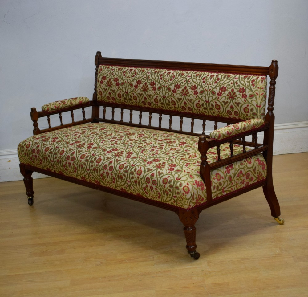 Late Victorian Walnut Couch View III