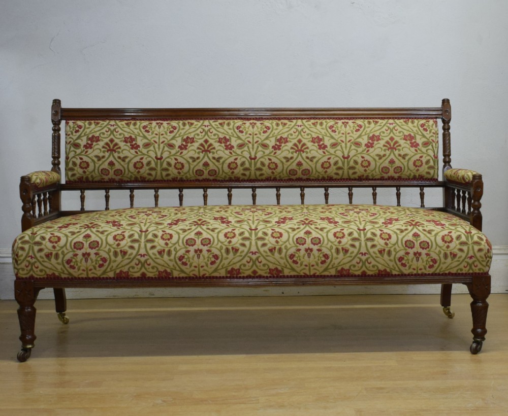 Late Victorian Walnut Couch View IV