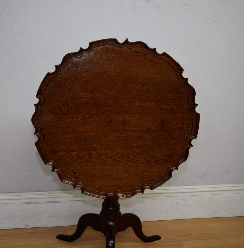 Georgian Period Oak Tripod Table View VI