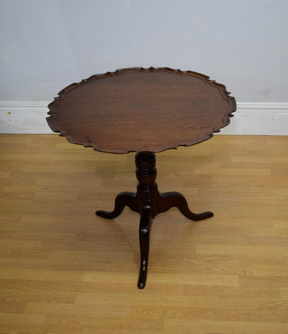 Georgian Period Oak Tripod Table View X