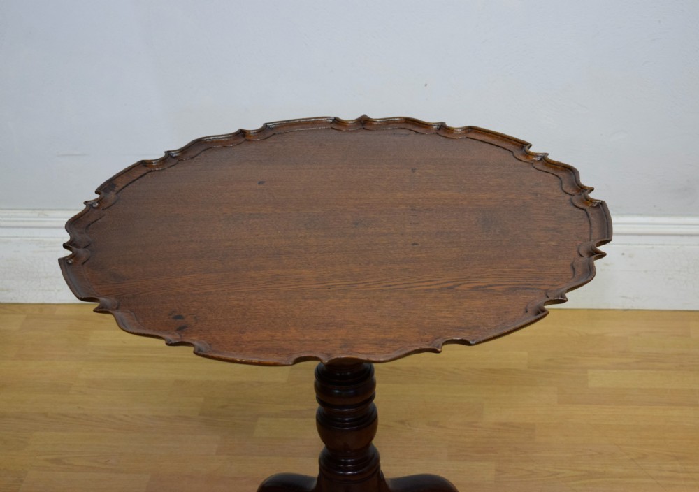 Georgian Period Oak Tripod Table View XI