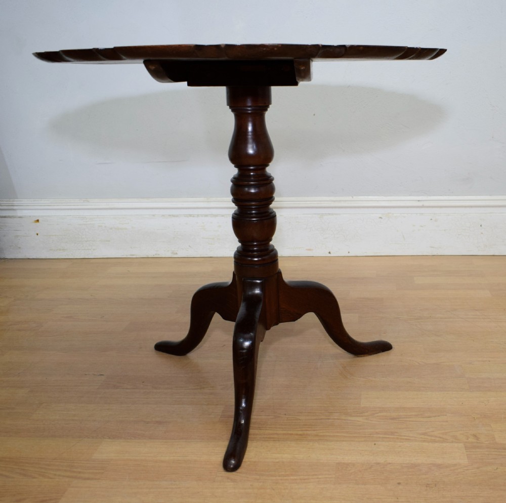 Georgian Period Oak Tripod Table View XII