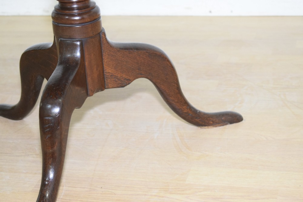 Georgian Period Oak Tripod Table View XIV