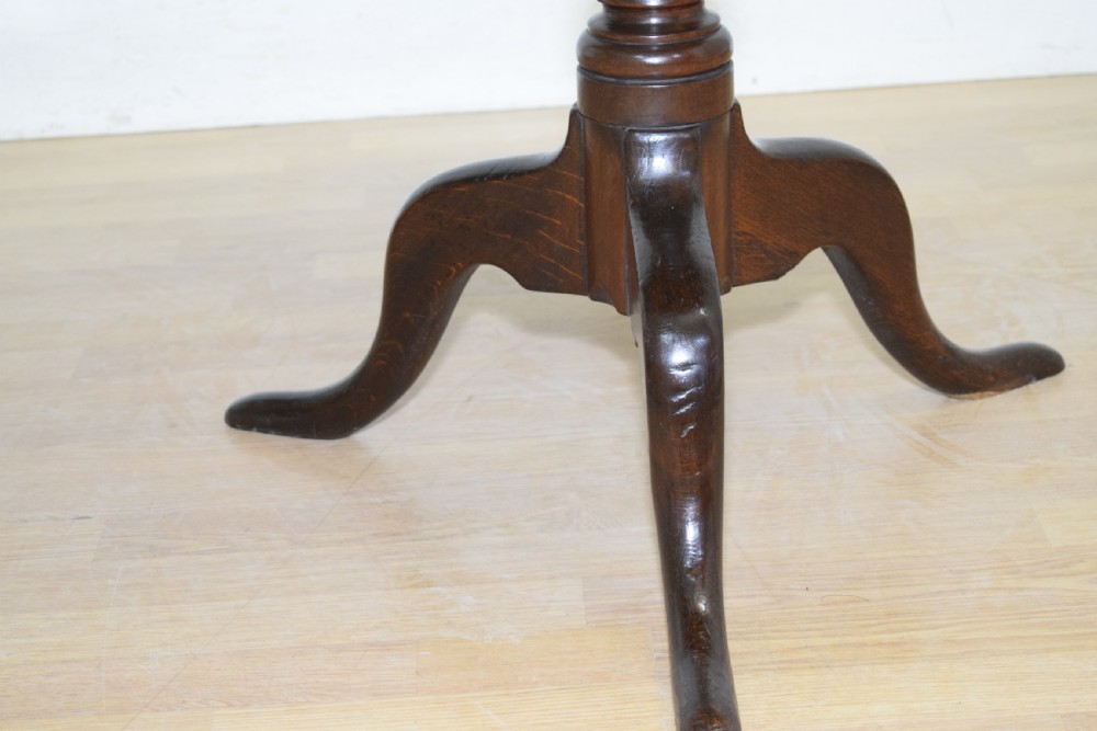 Georgian Period Oak Tripod Table View XV