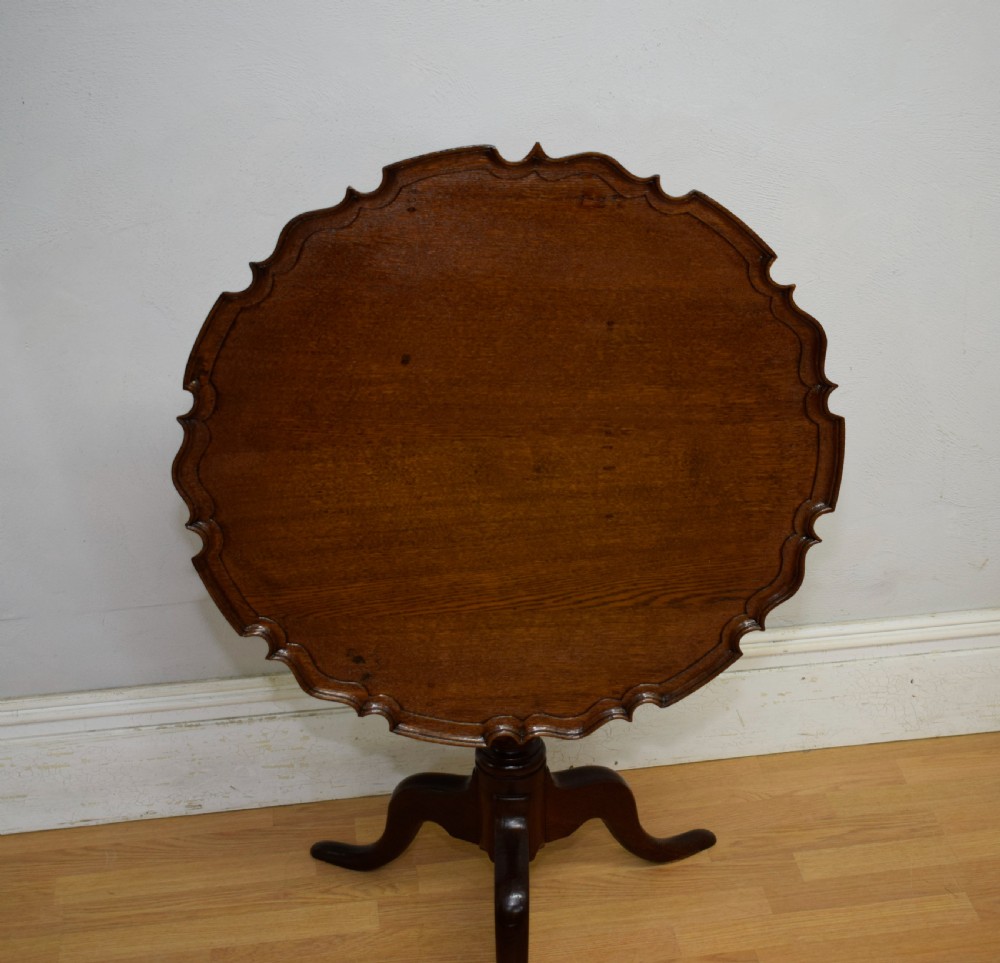 Georgian Period Oak Tripod Table View XVI