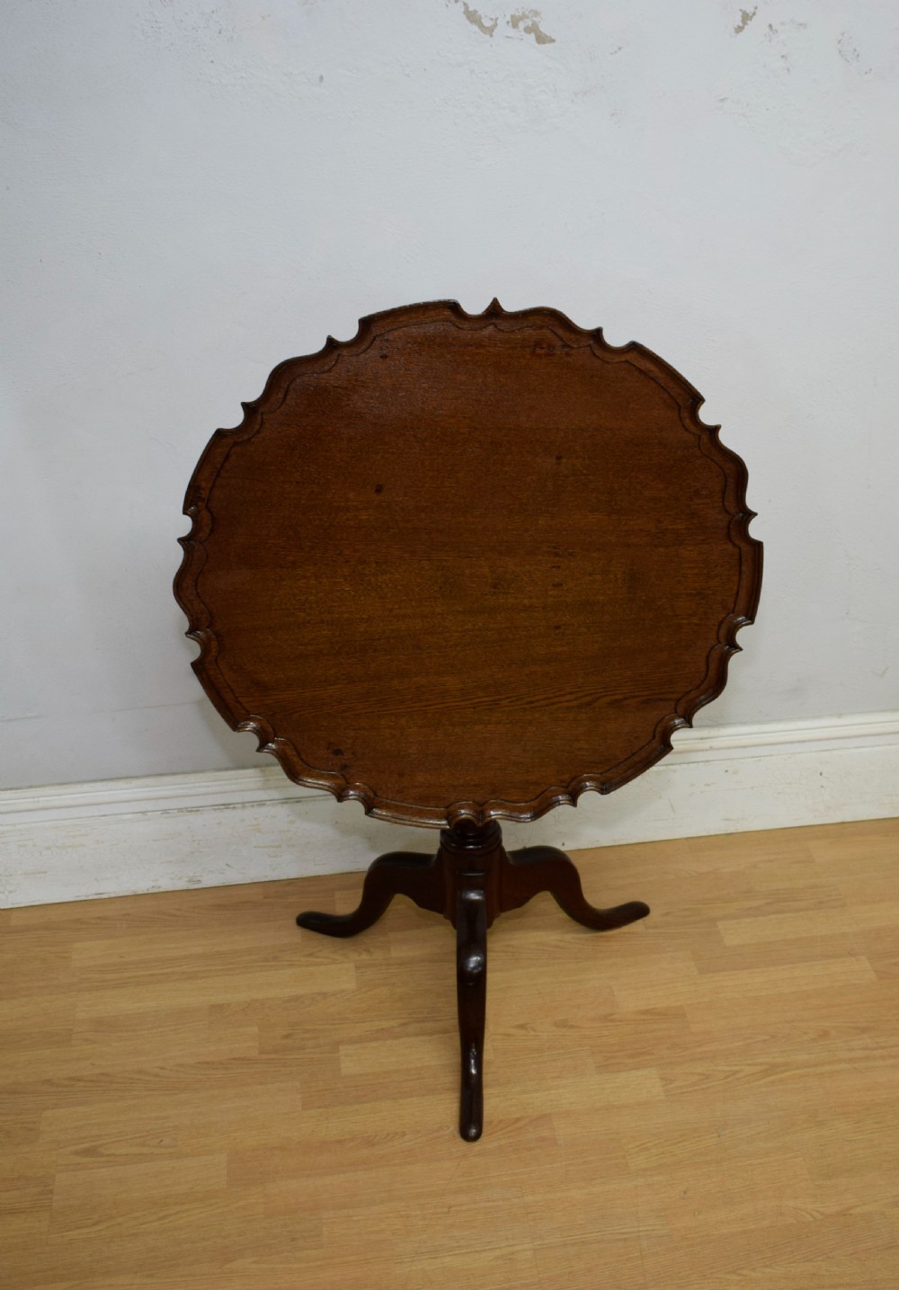 Georgian Period Oak Tripod Table View XVII