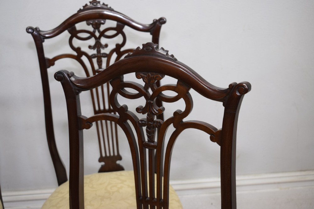 Victorian High Back Dining Chairs View IX