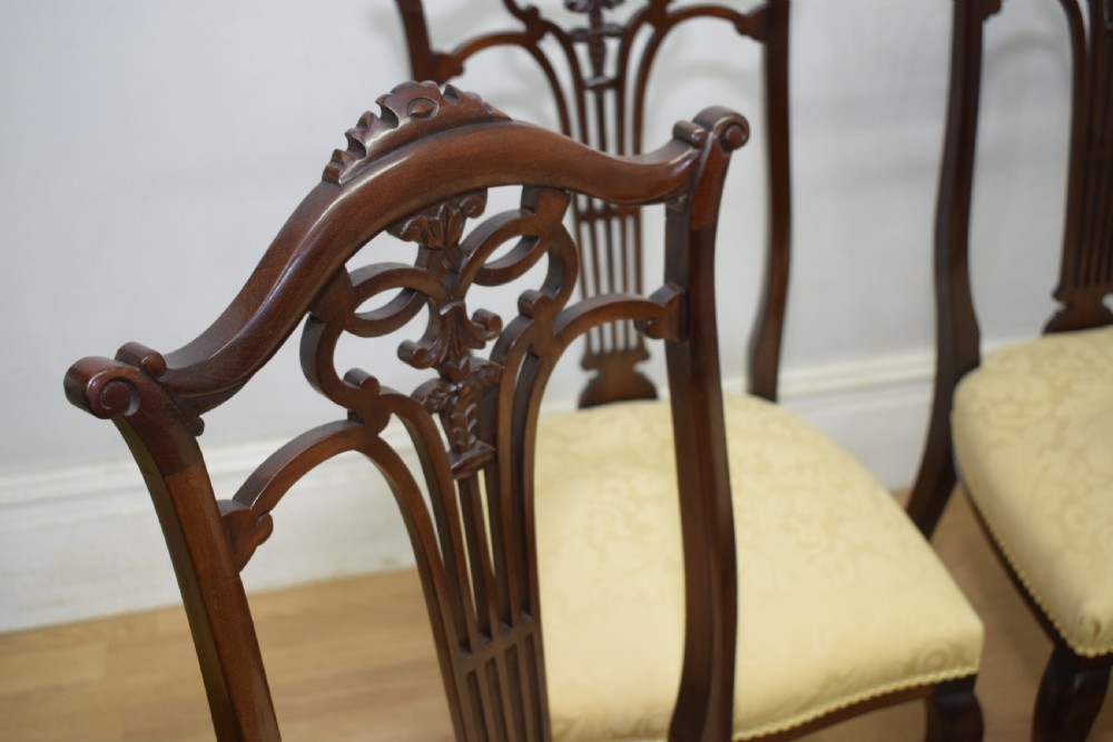 Victorian High Back Dining Chairs View XIV
