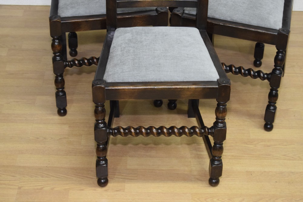 Antique Set Of 6 Carved High Back Dining Chairs View XIII