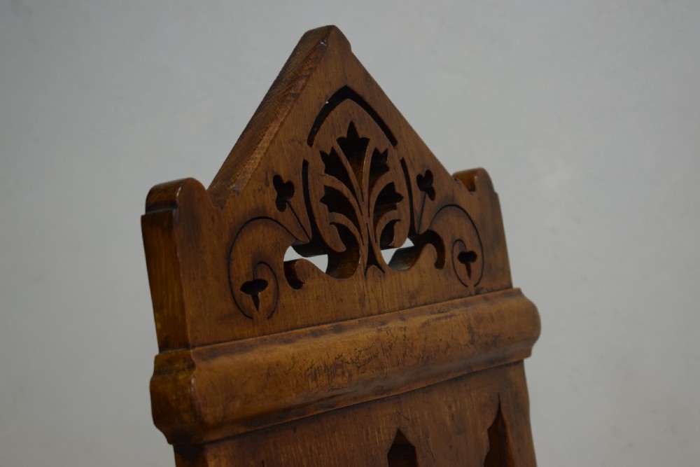 William IV Gothic Oak Hall Chair View XIII
