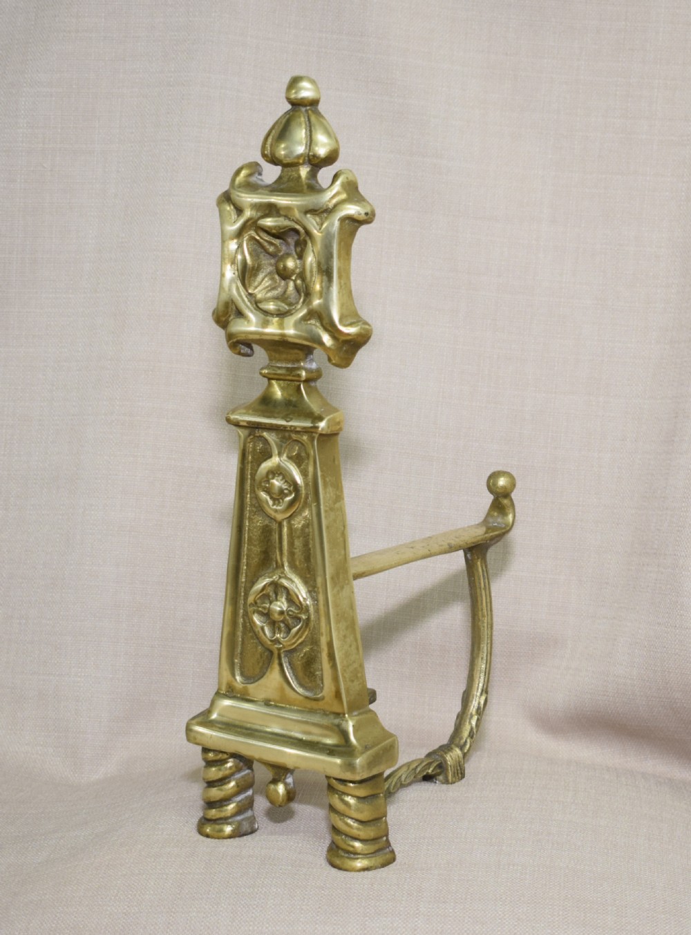 Pair of Early 20th Century Fire Dogs View III