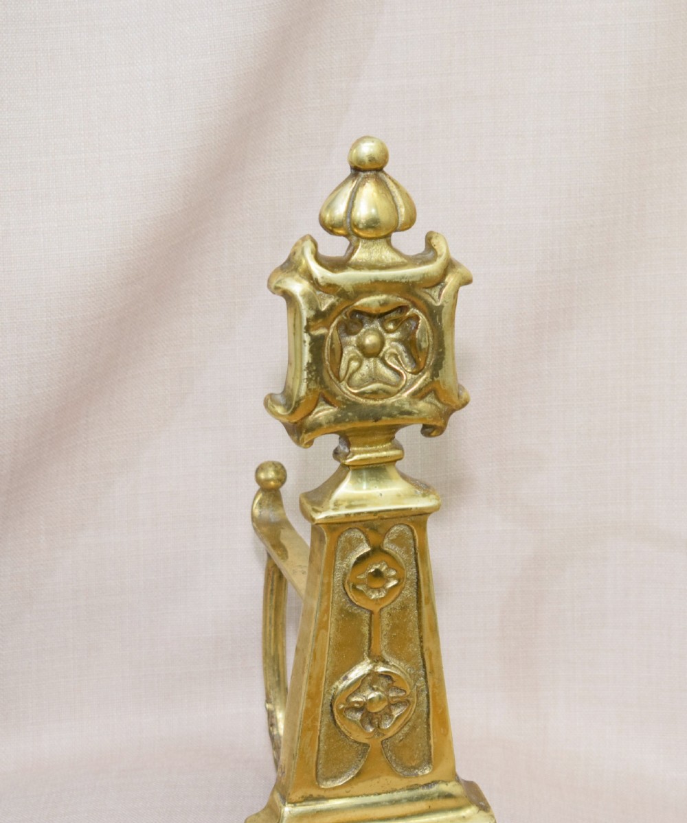 Pair of Early 20th Century Fire Dogs View V