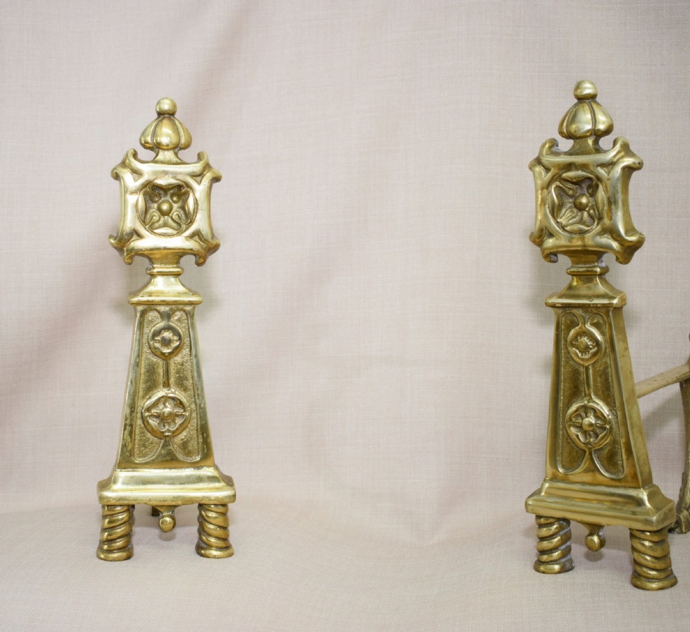 Pair of Early 20th Century Fire Dogs View VIII