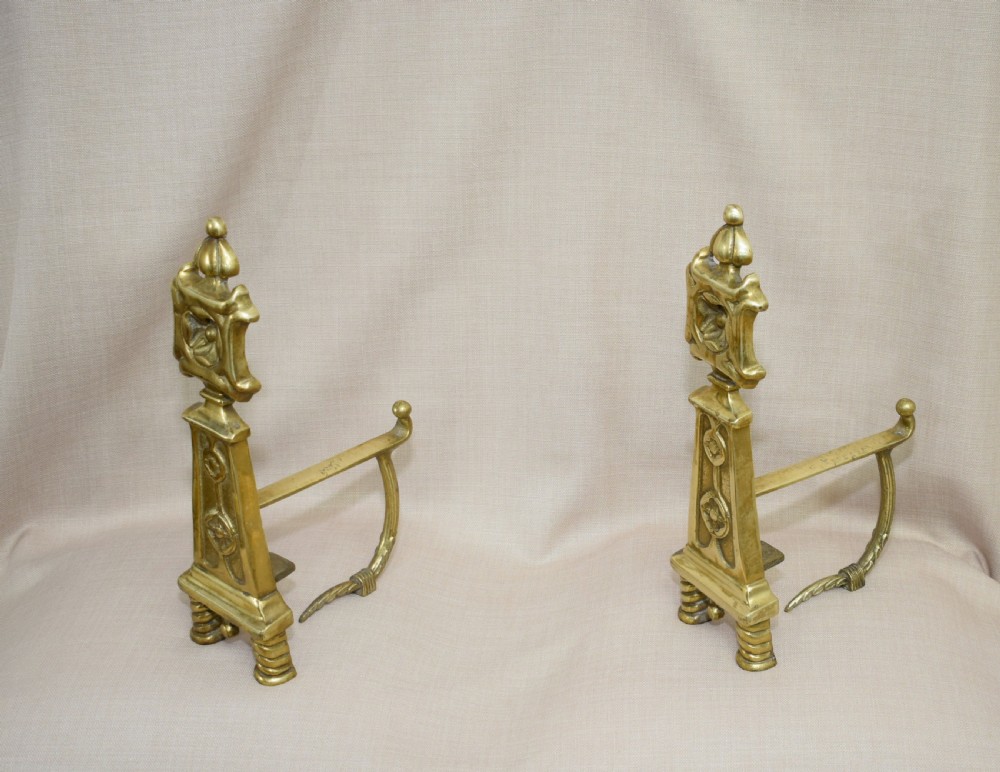 Pair of Early 20th Century Fire Dogs View XI