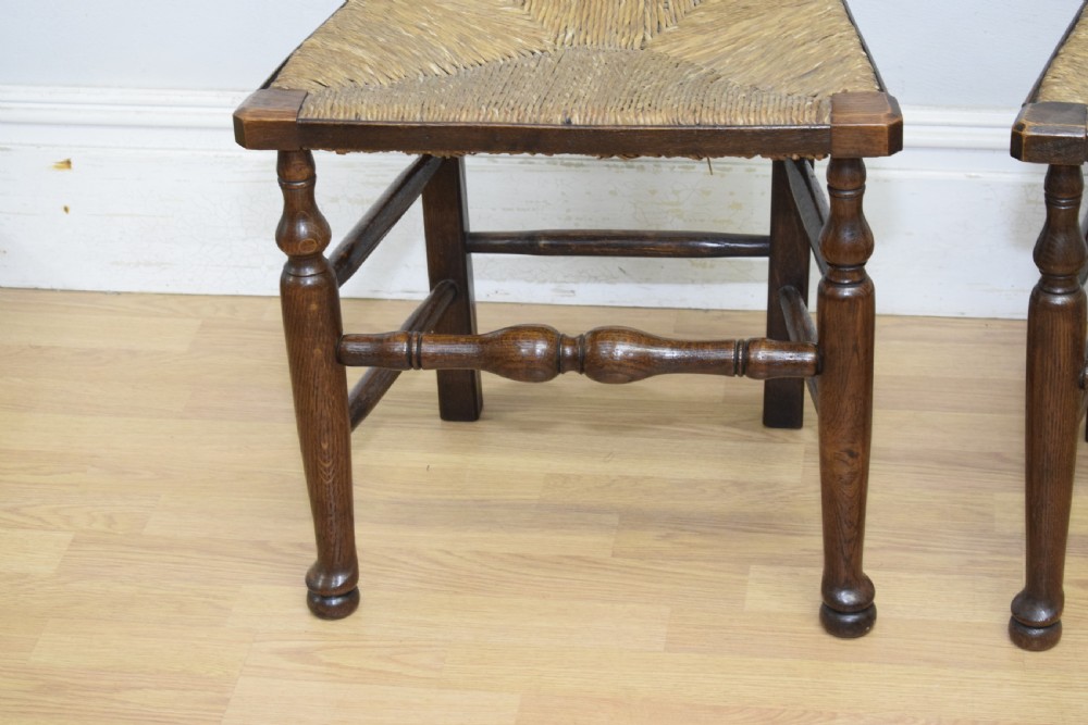  Set of 6 Oak Ladder Back Dining/Kitchen Chairs View XIV