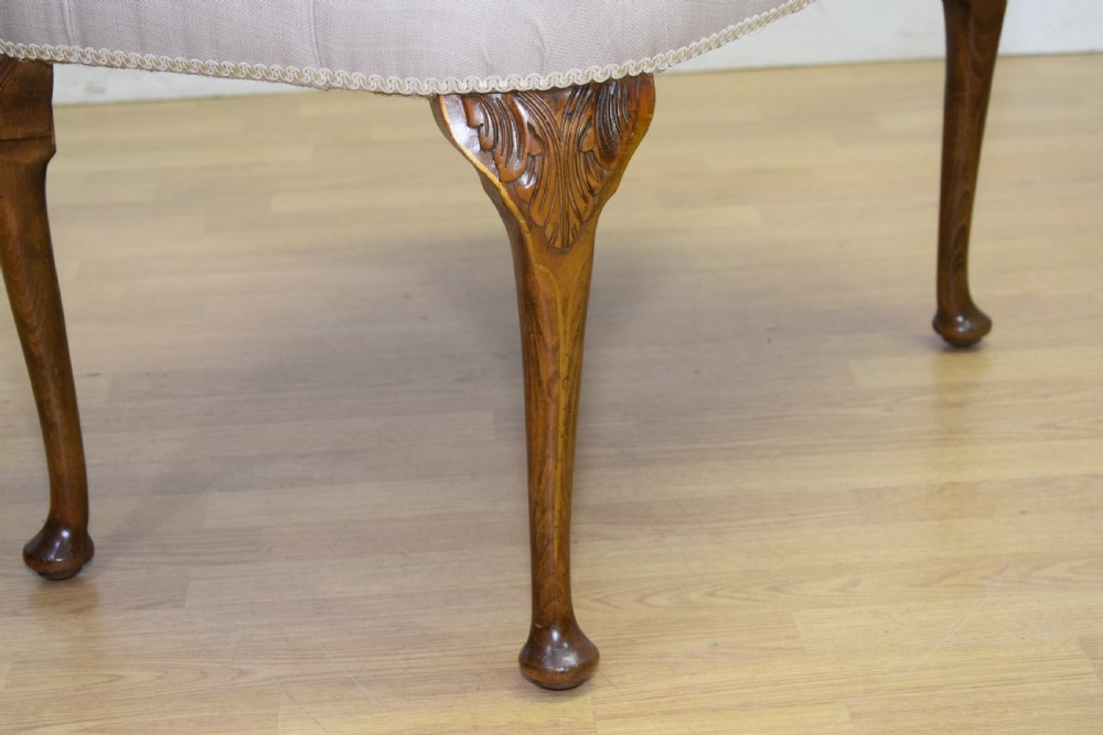 Early 20th Century Deep Buttoned Stool View XII