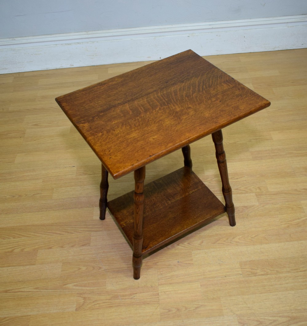 Oak Arts & Crafts Table View III