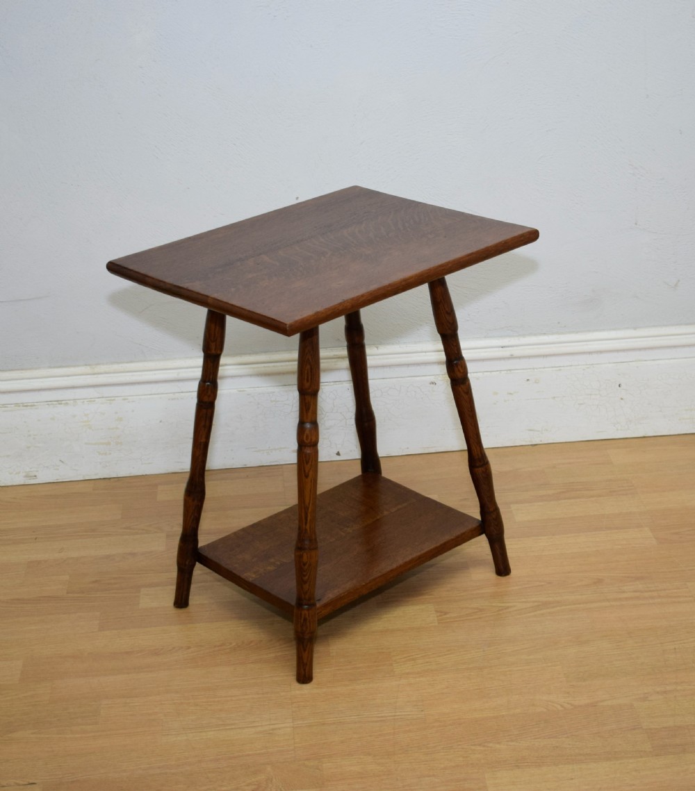Oak Arts & Crafts Table View XII