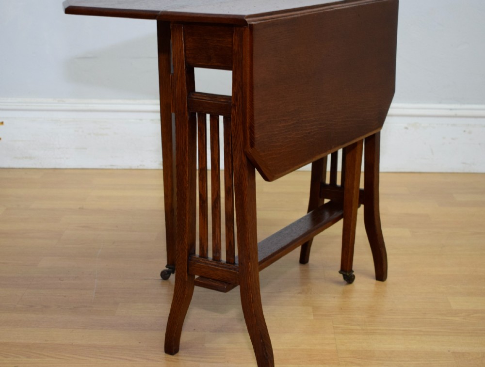 Edwardian Oak Sutherland Table View VII