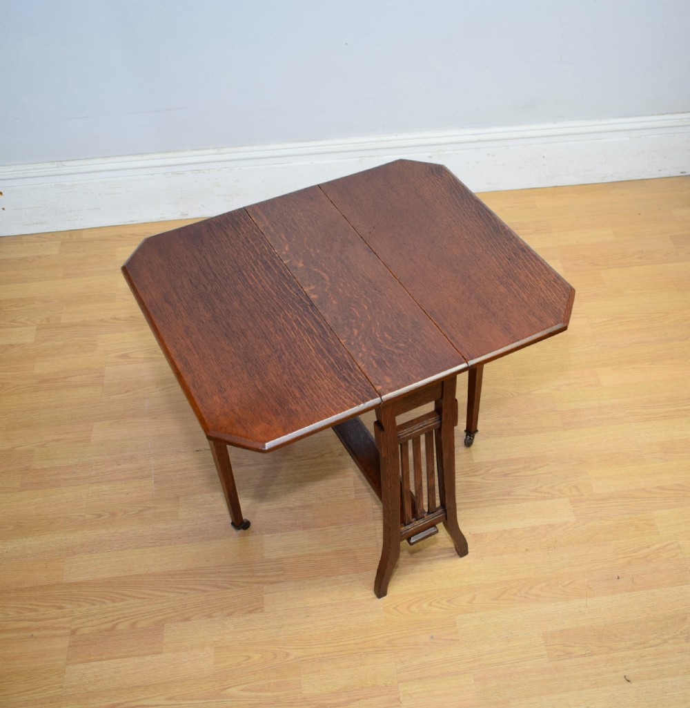 Edwardian Oak Sutherland Table View XII
