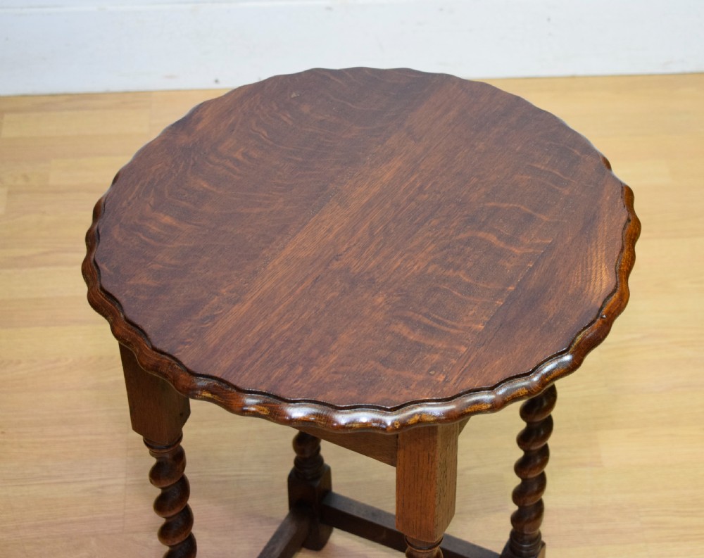 Early 20th Century Oak Occasional Table View V