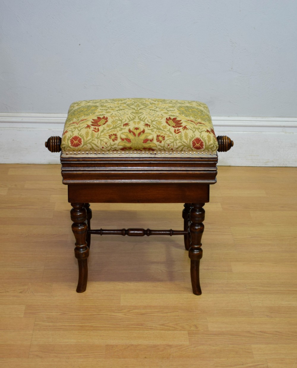 Late Victorian Adjustable Piano Stool View II