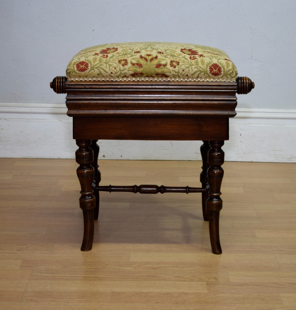 Late Victorian Adjustable Piano Stool View III