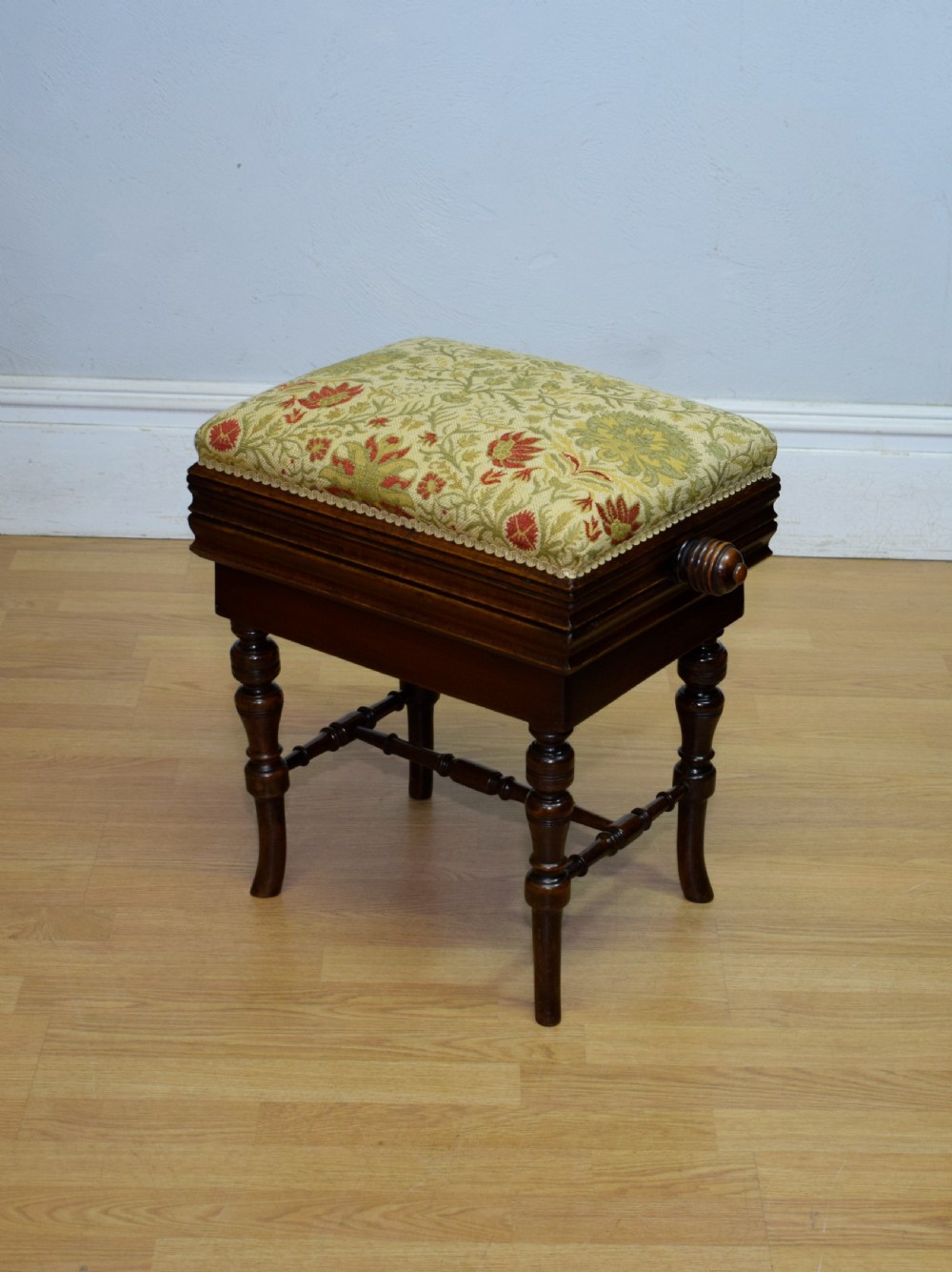 Late Victorian Adjustable Piano Stool View IX