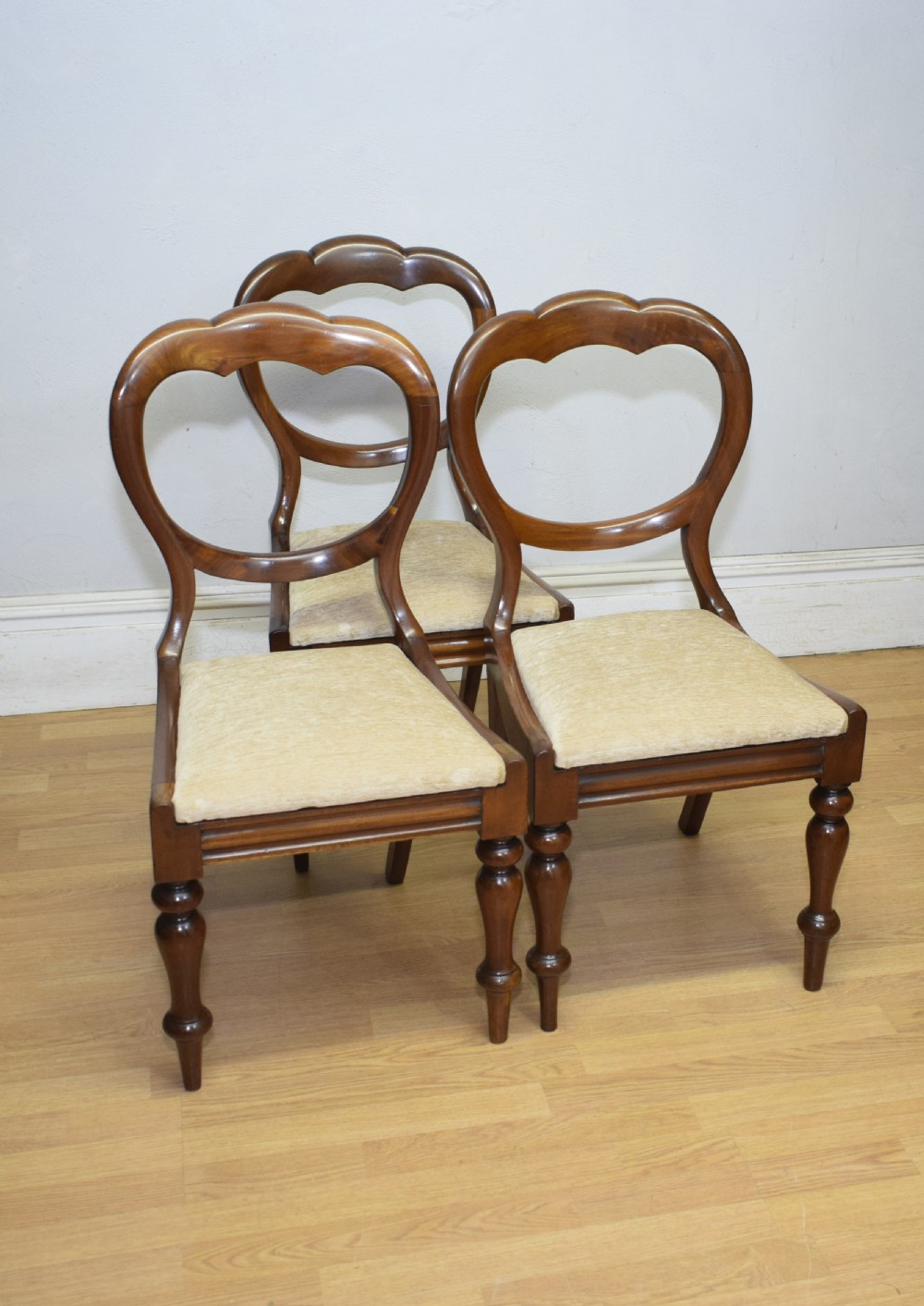 3 Regency Crown Back Dining Chairs View II