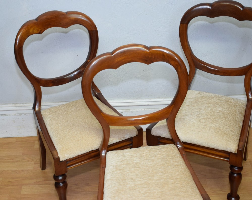 3 Regency Crown Back Dining Chairs View IV