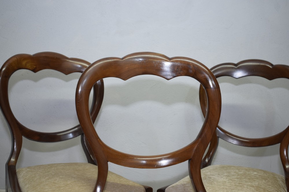 3 Regency Crown Back Dining Chairs View VI