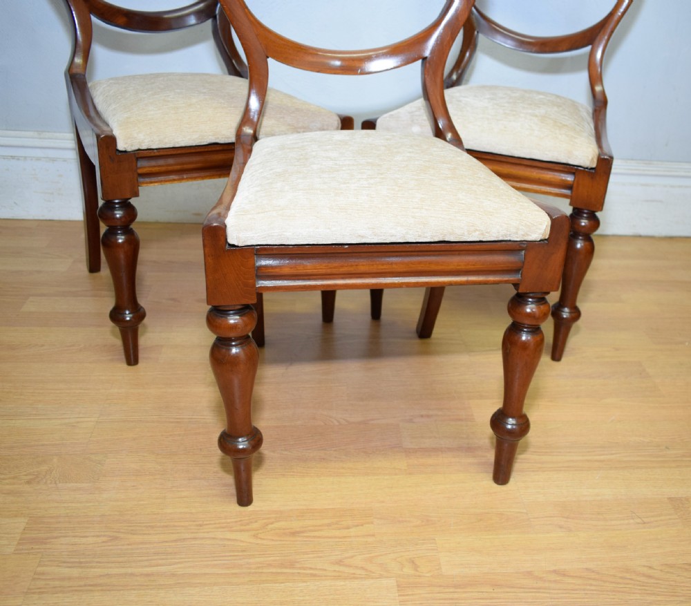 3 Regency Crown Back Dining Chairs View VII
