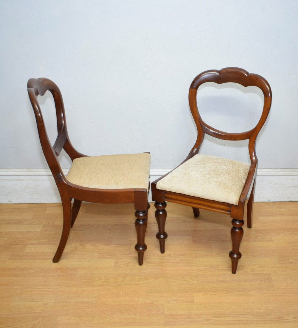 3 Regency Crown Back Dining Chairs View XII